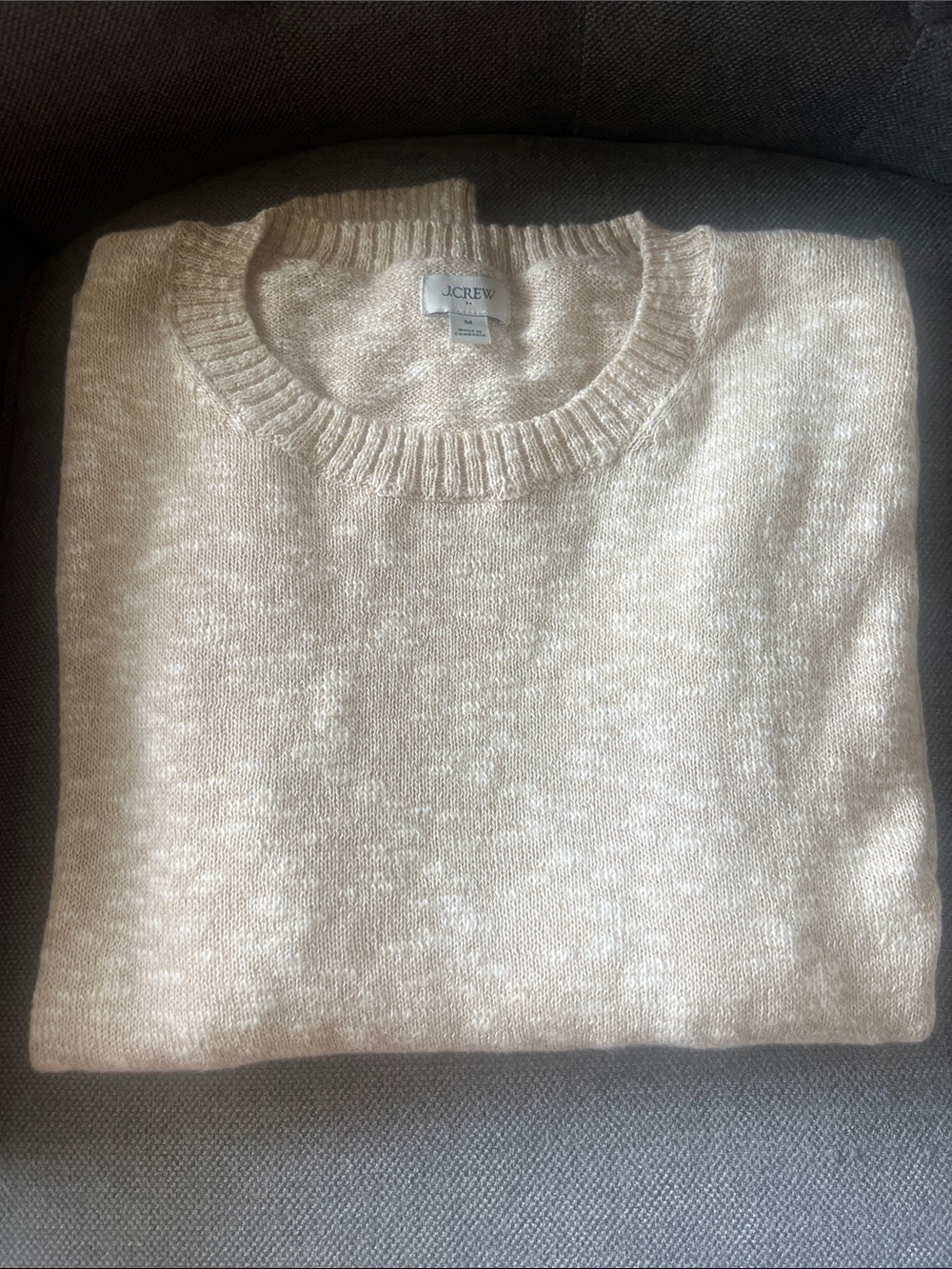 J. Crew Women's Cream Crewneck Sweater